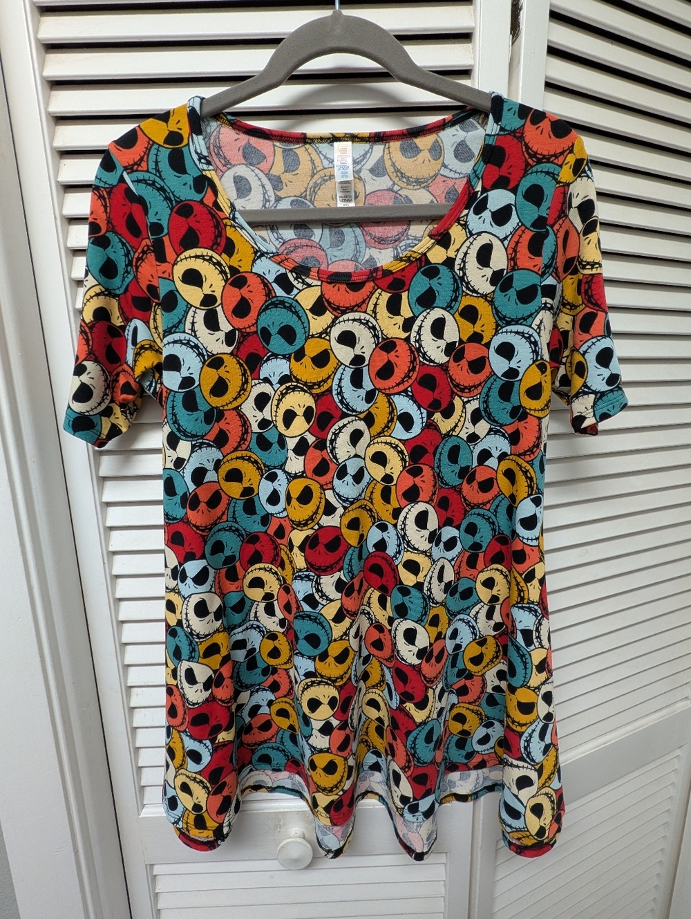 LuLaRoe Multicolor Scoop Neck Short Sleeve Top